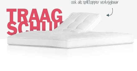 Traagschuim Split topdekmatras 6 cm 200 x 200 cm