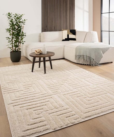 Scandinavisch vloerkleed - Arc Shade crème 100x200
