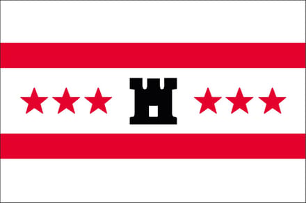 Vlag Drenthe 300x450cm
