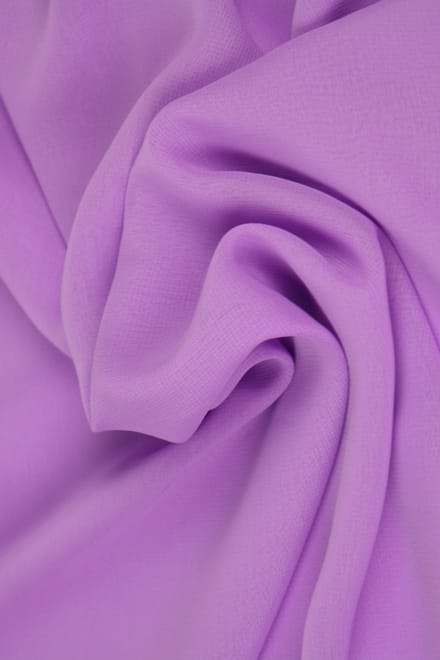 15 meter chiffon stof - Lila - 100% polyester