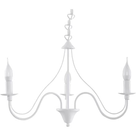 Sollux Lighting Kroonluchte Minerwa - E14 - wit - staal - 80x60x60cm