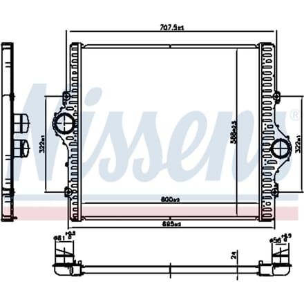 Intercooler NISSENS 961506