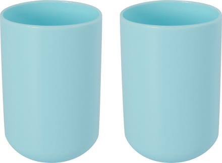 MSV Drinkbeker/limonadebeker - 4x - PS kunststof - mintgroen - 490 ml - camping bekers