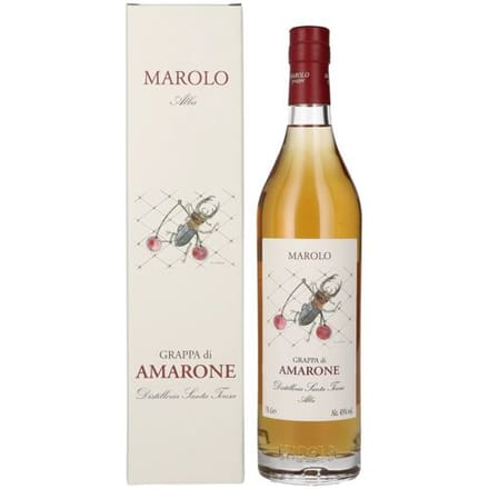 Marolo Grappa Marolo Alba Grappa di AMARONE 45% Vol. 0,7l in geschenkverpakking