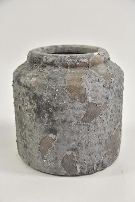 Kruiken en Flessen - Pot ''Raw'' 19x19x19cm Grey
