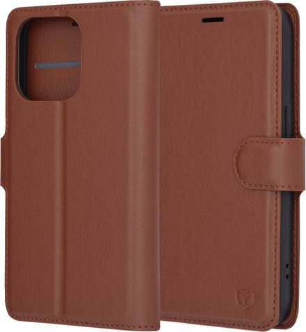 Hoesje geschikt voor Apple iPhone 14 Pro - Techsuit Leather Folio Book Wallet Case - Bruin
