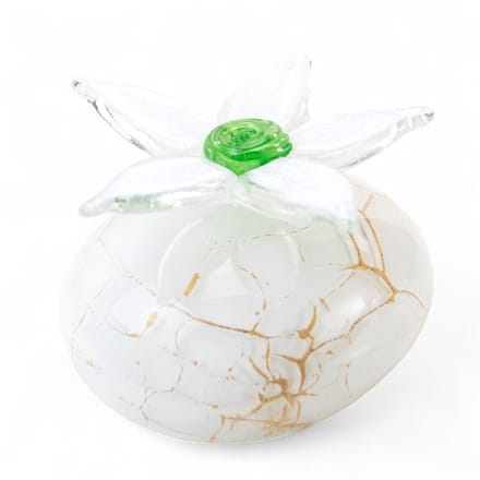 Loranto - Urn - Mini Urn Vergeet-mij-nietje Wit - Glasurn - Luxe urn