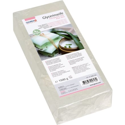 Glycerine organische zeep "Aloë Vera", transparant - 1500 g