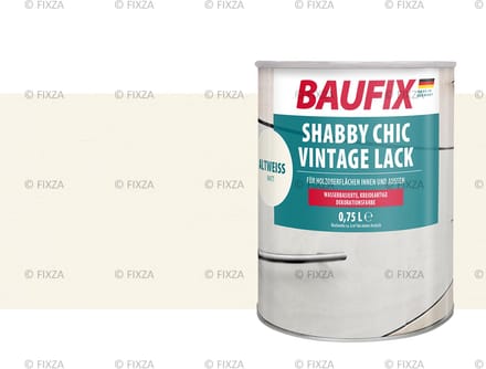 BAUFIX Shabby Chic Vintage lak oud wit 0,75 Liter