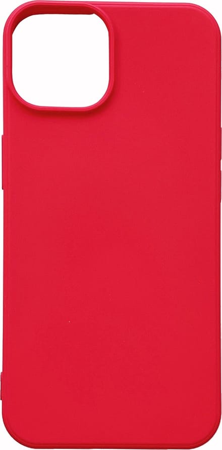 Casemania Hoesje Geschikt voor Apple iPhone 14 Plus - Rood - Microfiber Siliconen Back Cover