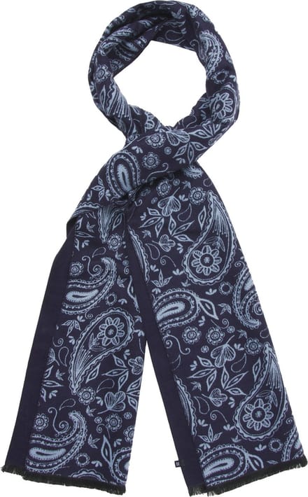 Tresanti sjaal blauw paisley