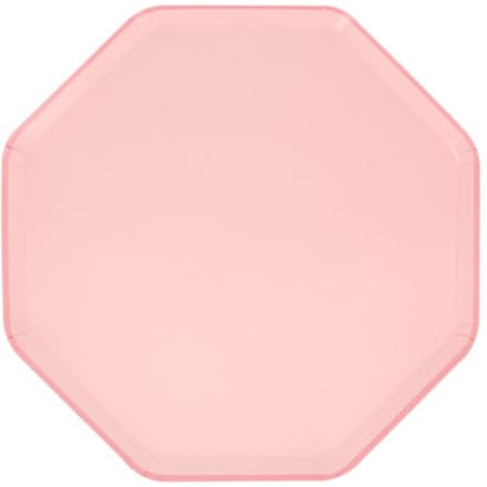 Meri meri - bordjes papier groot à 8 stuks, roze