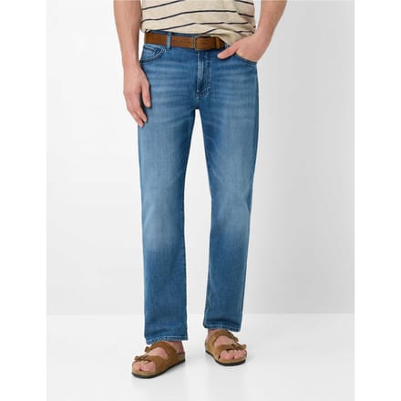 Brax Heren Jeans  Style CLINT DARK REBEL USED, denim blauw regular, maat 42/32