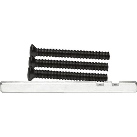 AXA krukstift RVS + bouten M6x50mm zwart (Set)
