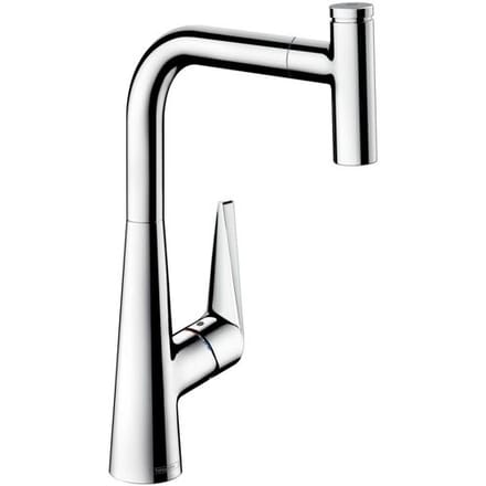 Hansgrohe Talis Select M51 single lever kitchen mixer 300, pull-out spout, 1jet 72821000