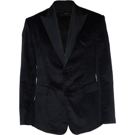 Amiri, zwarte fluwelen tuxedojack