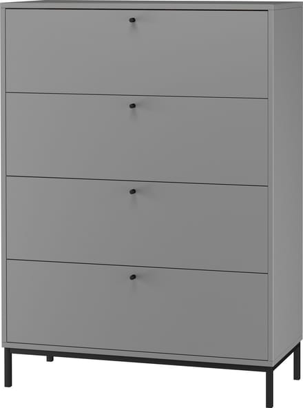 Celine-Commode - 4-Laden - Grijs