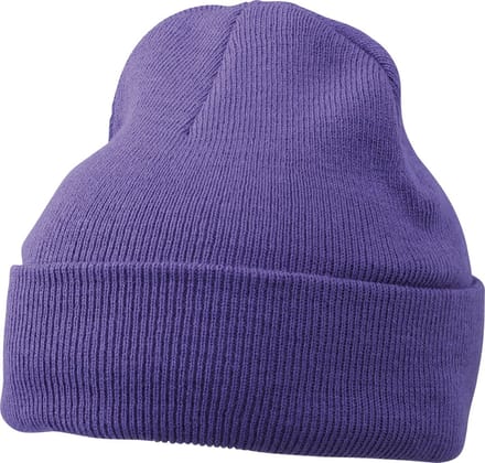 Muts - Beanie - Paars - Gehaakt - Wintermuts - Warm - 'Original Cuffed Beanie' - Jonyx