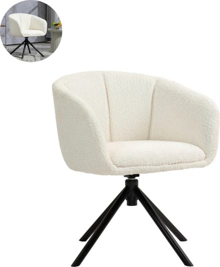 Fauteuil - Relaxzetel - Relaxstoel - Relaxfauteuil - Stoel - Voor één Persoon - Cremewit