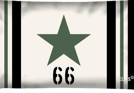 Buitenkussen In the Army groen waterafstotend 40x60cm bootkussen Star 66 groen