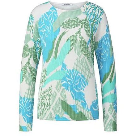 Trui ronde hals Van Peter Hahn turquoise
