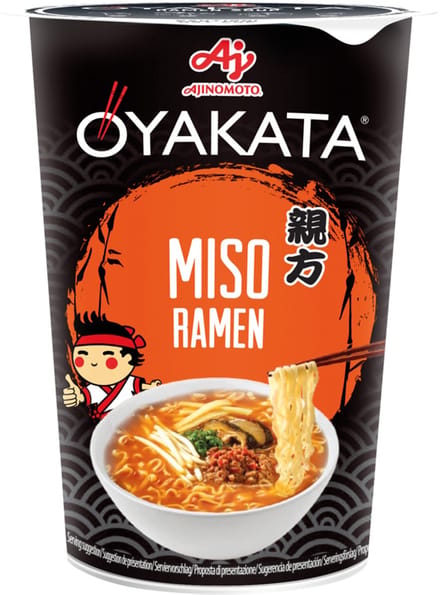 Oyakata Instant Ramen Noodles Misosmaak in cup 8 x 63 g