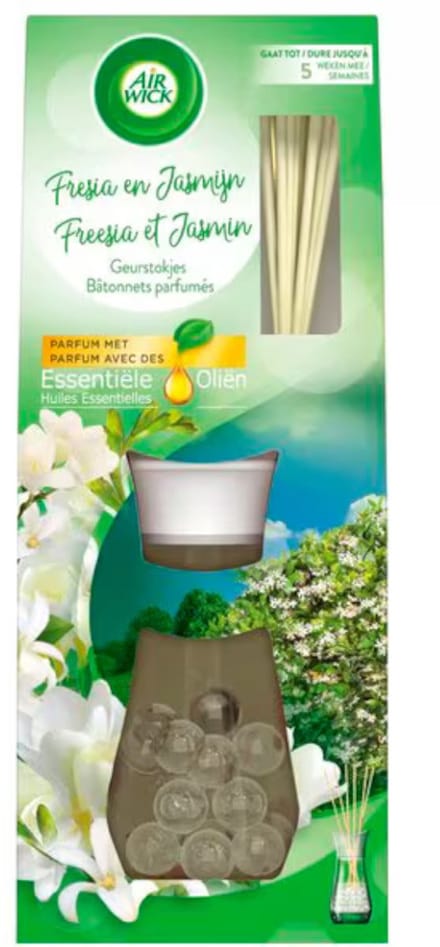 Air Wick Essential Oils - Geurstokjes - Freesia & Jasmijn - 30ml