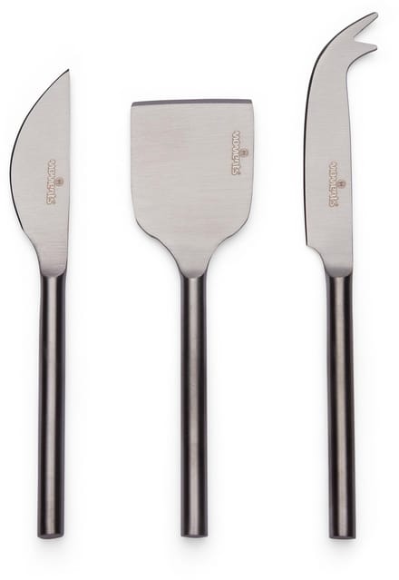 Moments Kaasmessen 14 cm Titanium set van 3