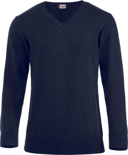 Aston heren V-neck sweater marine s