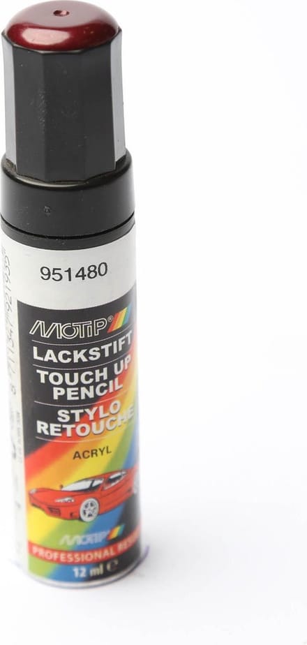 Motip 951480 - Auto lakstift - Rood Metallic - 12 ml