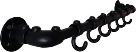 Steigerbuis Kapstok 70 cm - 6 Haken - Industrieel Design - wandkapstok