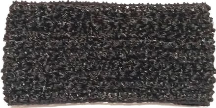 Rojafit Elastische Haarband "Brocante" Gehaakt - 7 cm. Breed - Zwart