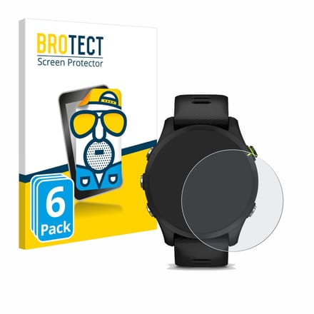 BROTECT - Screenprotector voor Garmin Forerunner 255 / 255 Music - Folie Beschermfolie matte 6 Stuks
