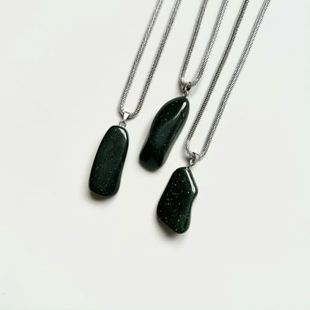 Gemstone ketting Goudsteen groen