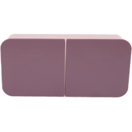 Make-updoos Wandmontage Klapdeksel Verwijderbare Wasbare Watjes Organizer voor BadkamerRoze Paars white