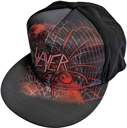Slayer - Spiderweb Snapback Pet - Zwart
