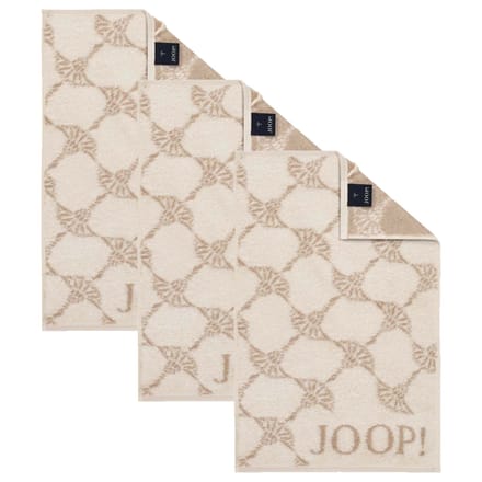 JOOP! Gastendoekje Classic Frottier Een maat, 30x50 Set van 3