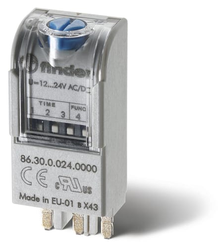 Finder 86.30 Multifunctionele Timer Module 12-24V AC/DC - 86.30.0.024.0000