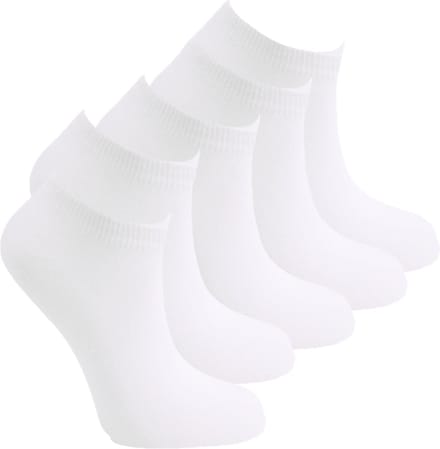Naadloze sneakersokken | Naft | set 5 paar | wit | 47-50