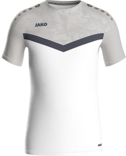 Jako Iconic T-Shirt Kinderen - Wit / Zachtgrijs | Maat: 152