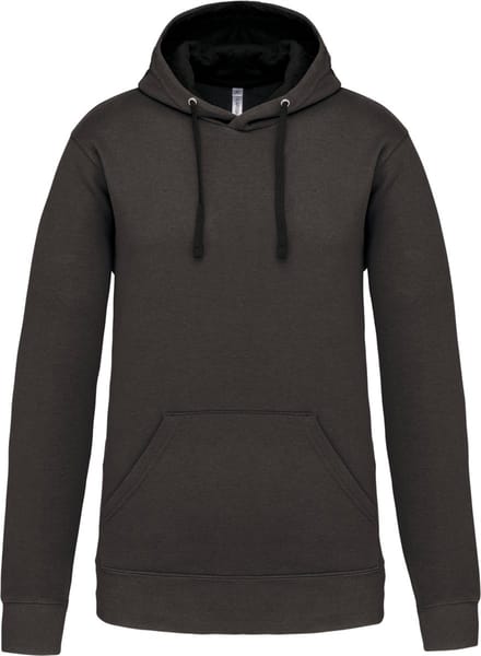 Kariban Hooded sweater met contrasterde capuchon K446 - Dark Grey / Black - S
