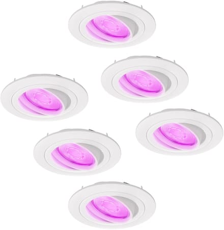 Ledvion - 6X SMART LED Inbouwspot Tokyo - Wit - Dimbaar