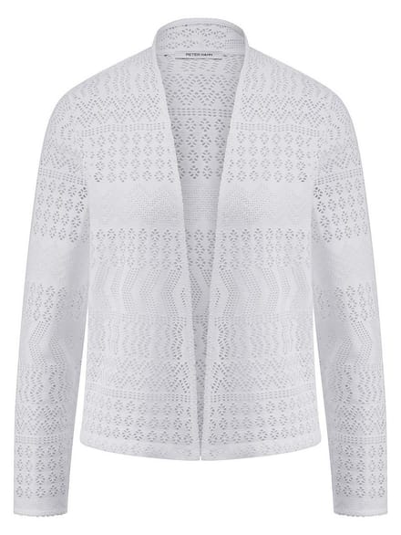 Shirtjasje Van Peter Hahn wit