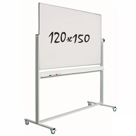 Smit Visual Whiteboard Verrijdbaar - Dubbelzijdig - Magnetisch - 120x150 cm