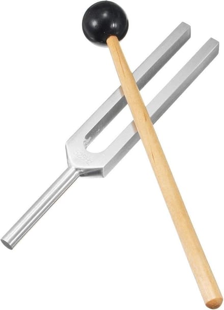 Stemvork - 528Hz - Zilverkleurig - Tuning Fork - Chakra Activatie - Voor Balans en Ontspanning