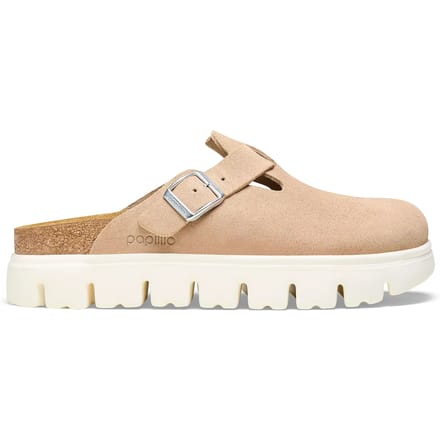 Damesklompen Papillio Boston Chunky Suede Leather