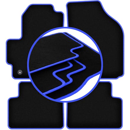 CARLUX-BLUE automatten voor: Chevrolet Matiz hatchback (2004-2009)