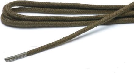 ARIESZZZ - Schoenveters - Legergroen - Rond 70 cm - 3 mm - 4-6 gaatjes