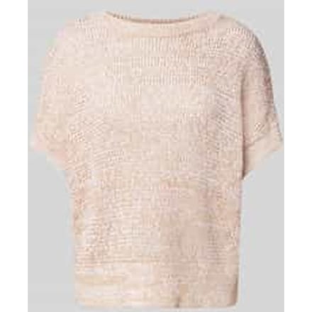 Gebreide pullover met ribboorden