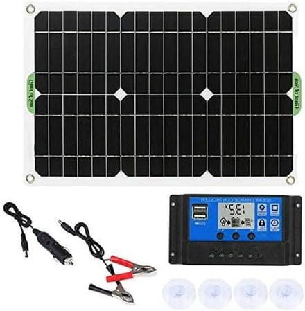 Zonnepaneel Set - Acculader Paneel - Energie Opwekken - 50A Controller - 180 Watt - Zwart